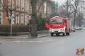 Niebezpieczny wyciek oleju na skrzyżowaniu ulic Dąbrowskiego i Ciemnej