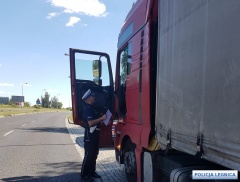 Okmiany: Pijany kierowca ciężarówki zatrzymany przez chojnowskich policjantów