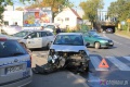 Wypadek na skrzyżowaniu Lubińskiej i Zielonej