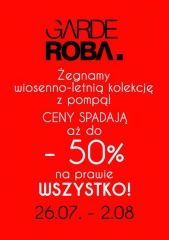 Wyprzedaż w Garderobie!