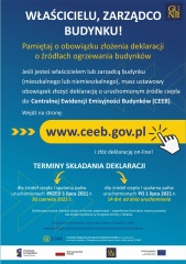 Ostatnie dni na złożenie deklaracji w CEEB