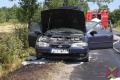 Płonący samochód w drodze do Czernikowic