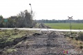 Demontaż starych szyn i podkładów na linii kolejowej Chojnów-Rokitki