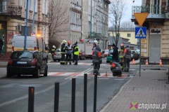 Wyciek gazu na Kolejowej. Ewakuacja mieszkańców [ZDJĘCIA] - AKTUALIZACJA
