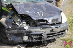 Dwie osoby poszkodowane w zdarzeniu drogowym tuż przed Okmianami