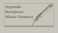 Stypendia i nagrody Burmistrza - ważna informacja