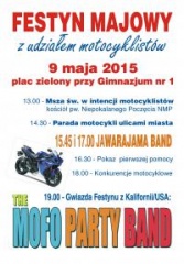 ZAPRASZAMY NA FESTYN MAJOWY Z UDZIAŁEM MOTOCYKLISTÓW 
