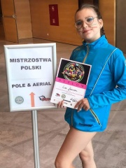 Lidia Janczak na Mistrzostwach Polski Aerial Hoop i Artistic Pole. Duży sukces pomimo kontuzji