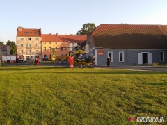 Wypadek na Chmielnej. Interwencja Lotniczego Pogotowia Ratunkowego