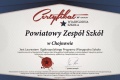 Powiatowy Zespół Szkół z prestiżowym ogólnopolskim wyróżnieniem